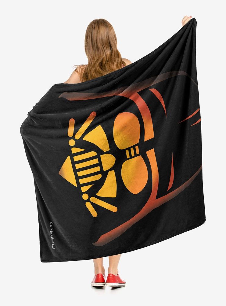 Star Wars Vader Jack-O'-Lantern Throw Blanket