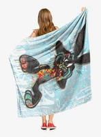 Looney Tunes Crazy Bugs Throw Blanket
