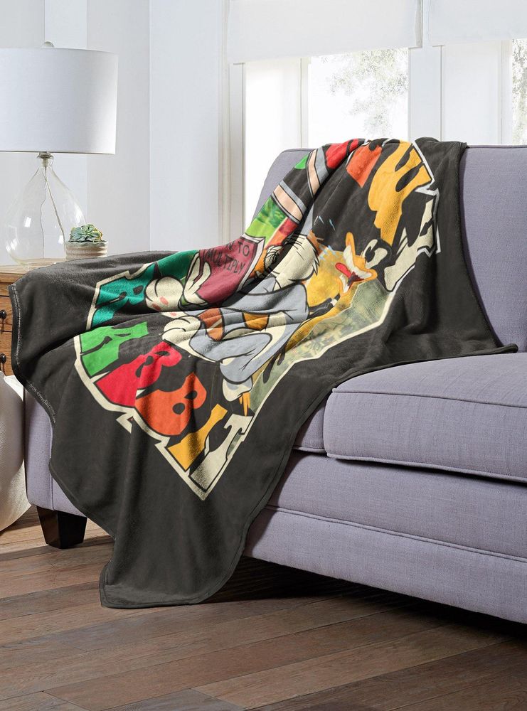 Looney Tunes Screwy Rabbit Throw Blanket