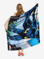 Marvel Black Panther Jumping Off Throw Blanket