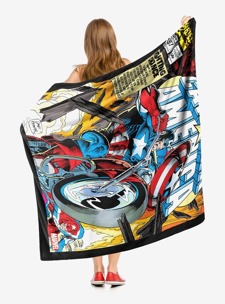 Marvel Captain America Fighting Chance Throw Blanket