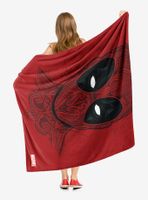 Marvel Deadpool Flourishing Deadpool Throw Blanket