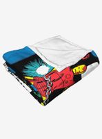 Marvel Future Fight Avengers Stickers Throw Blanket