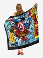 Marvel Future Fight Double Feature Throw Blanket