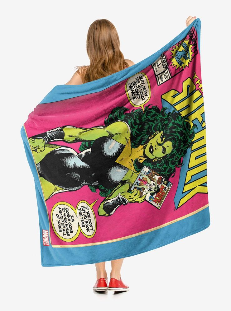 Marvel Future Fight She Hulk Throw Blanket