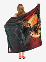 Marvel Guardians Of The Galaxy Space Rider Throw Blanket