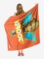 Marvel Guardians Of The Galaxy Surf Groot Throw Blanket