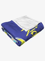 Rick And Morty Falling Apart Throw Blanket