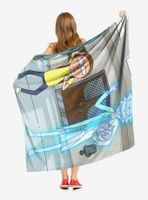 Rick And Morty Hologram Chicken Throw Blanket