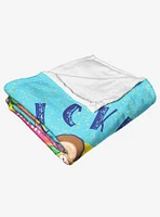 Rick And Morty Ricklaxation Throw Blanket