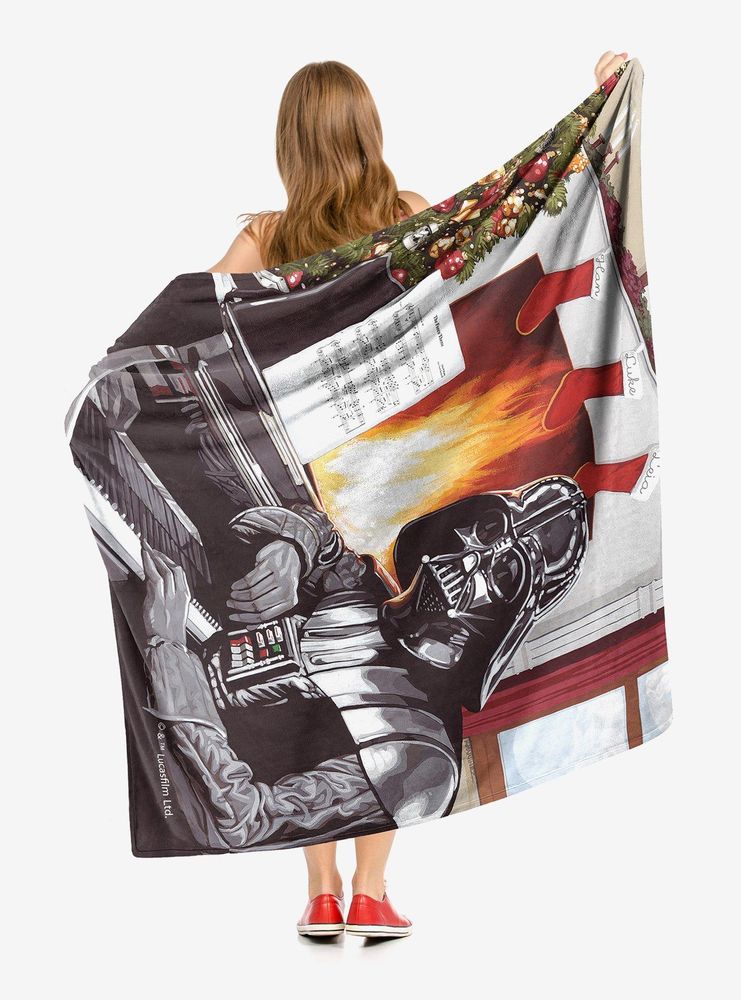 Star Wars Festive Sith Throw Blanket