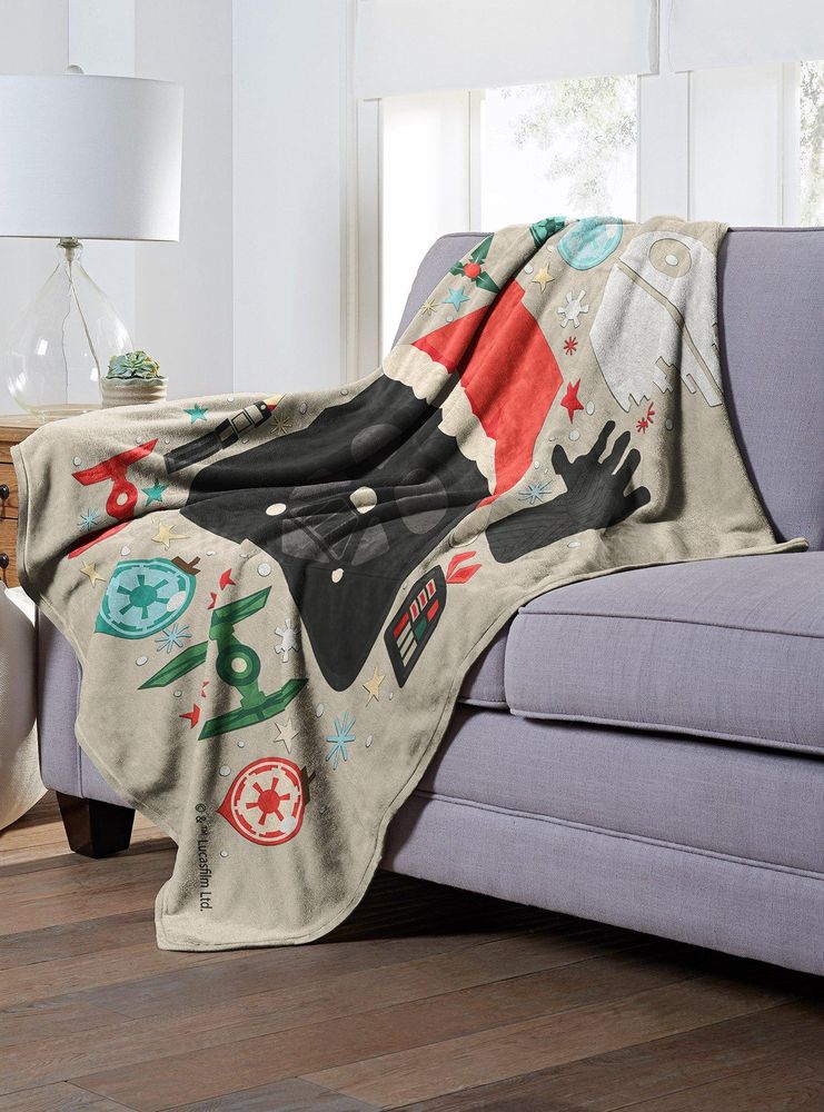 Star Wars Vader Xmas Throw Blanket