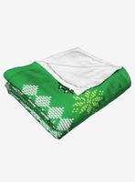 Star Wars Yoda Xmas Sweater Throw Blanket