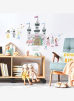 Princess and Knight Castle Peel & Stick Giant Wall Decal