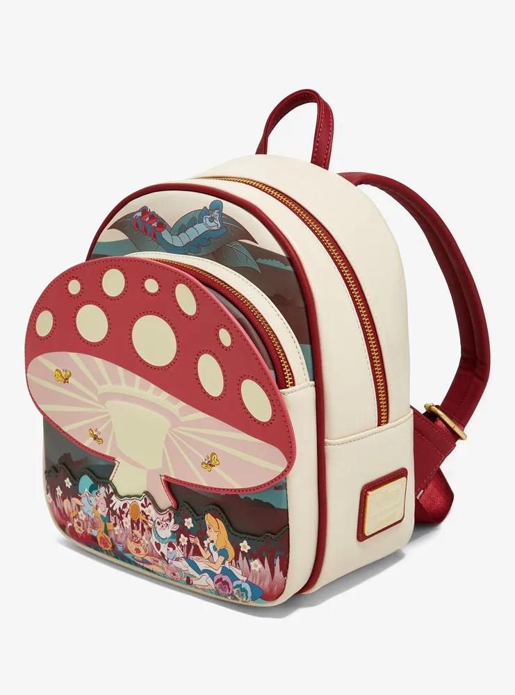Loungefly Disney Alice in Wonderland Mushroom Tea Party Mini Backpack - BoxLunch Exclusive