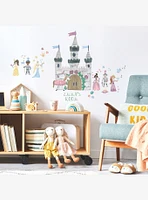 Princess and Knight Castle Peel & Stick Giant Wall Decal