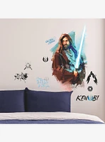 Star Wars Obi Wan Kenobi Painted Peel & Stick Giant Wall Decals