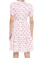 Strawberry Gingham Collar Dress