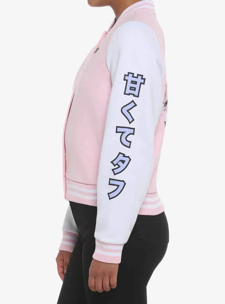 Kawaii Goth Pastel Girls Varsity Jacket