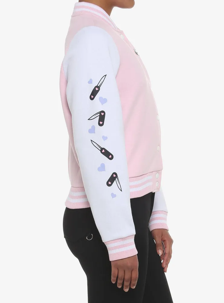 Kawaii Goth Pastel Girls Varsity Jacket