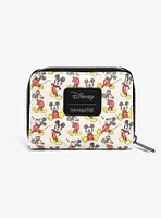 Loungefly Disney Mickey Mouse Poses Mini Zipper Wallet