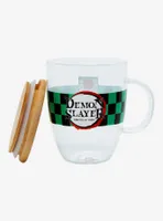 Demon Slayer: Kimetsu no Yaiba Hanafuda Glass Mug with Lid - BoxLunch Exclusive 