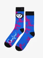 Coraline Button Eyes Tie-Dye Crew Socks - BoxLunch Exclusive 
