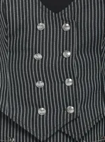 Pinstripe Double-Breasted Girls Vest