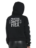 Moon Hex Girls Crop Hoodie