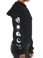 Moon Hex Girls Crop Hoodie