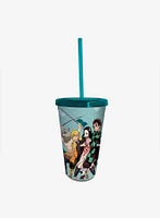 Demon Slayer: Kimetsu No Yaiba Tumbler With Straw Set