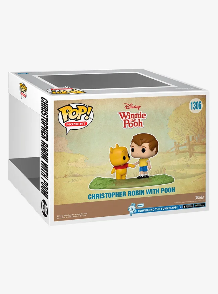 Funko Disney Winnie The Pooh Pop! Moment Christopher Robin With Pooh Vinyl Figure 2022 HT Expo Exclusive