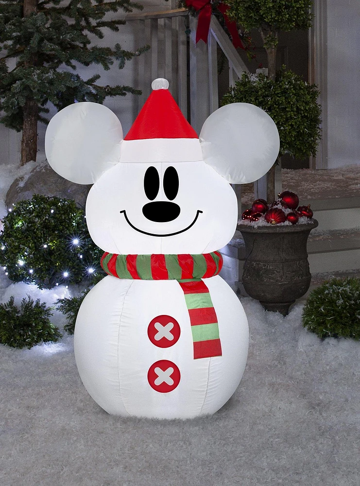 Disney Mickey Mouse Snowman Airblown