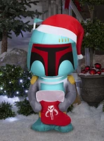 Star Wars Boba Fett With Stocking Airblown