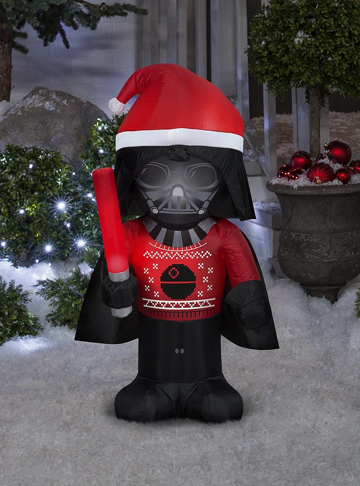 Star Wars Darth Vader In Ugly Christmas Sweater Airblown