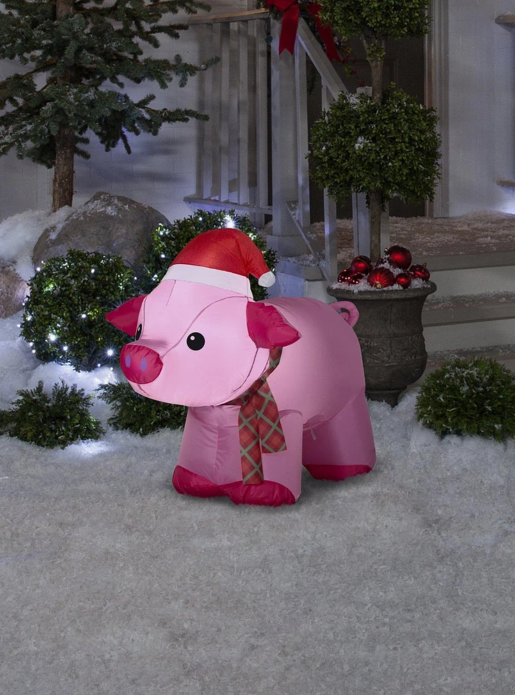 Airblown Inflatable Christmas Pig