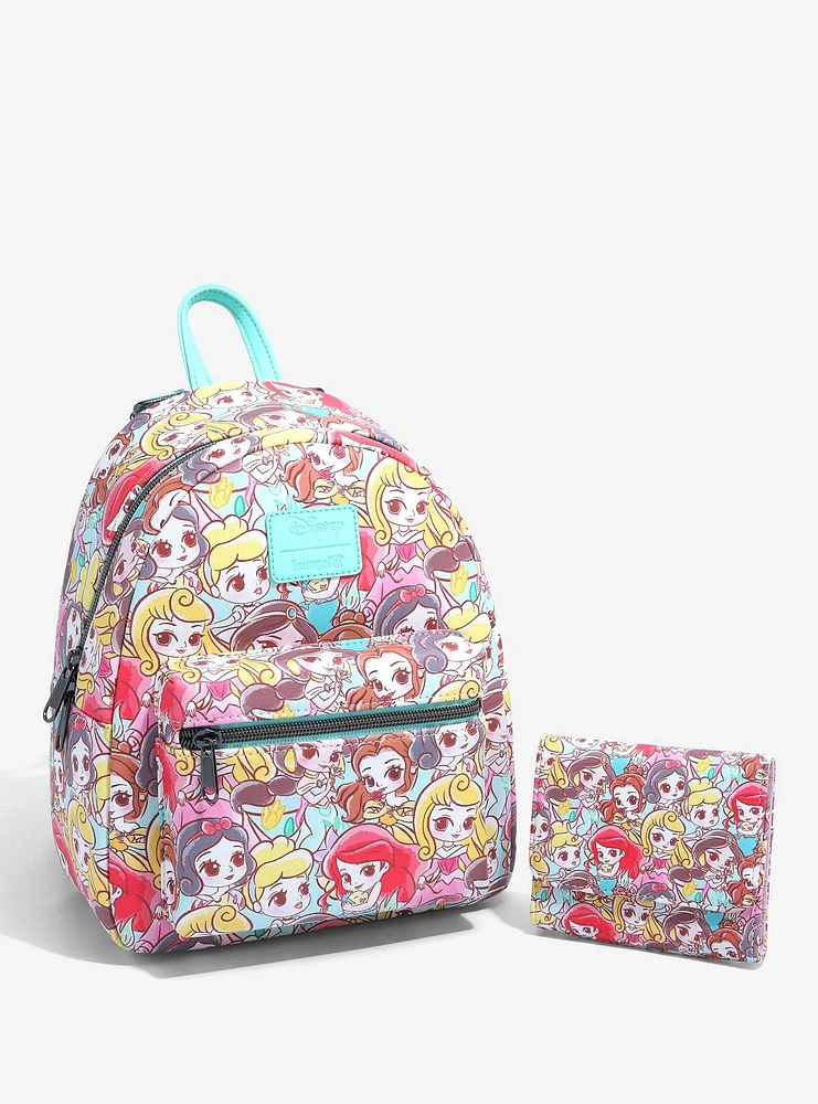 Loungefly Disney Chibi Princess Mini Backpack