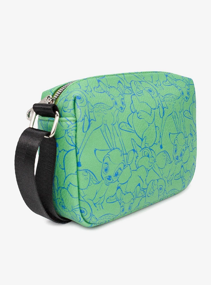 Disney Bambi And Thumper Outline Poses Stacked Cross Body Bag