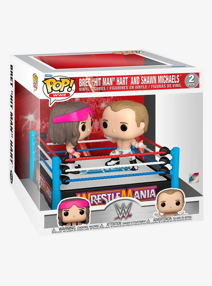 Funko WrestleMania Pop! WWE Bret Hit Man Hart And Shawn Michaels Vinyl Figure Set