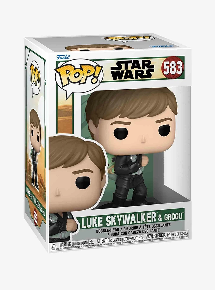 Funko Star Wars The Book Of Boba Fett Pop! Luke Skywalker & Grogu Vinyl Bobble-Head