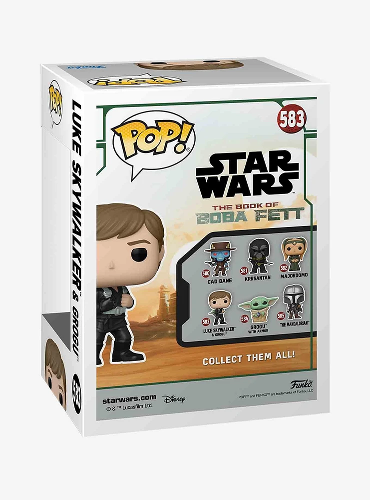 Funko Star Wars The Book Of Boba Fett Pop! Luke Skywalker & Grogu Vinyl Bobble-Head