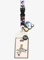 Star Wars Chibi Characters Allover Print Lanyard - BoxLunch Exclusive