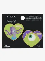 Loungefly Disney Pixar Monsters, Inc. Mike & Celia Pet Names Enamel Pin Set - BoxLunch Exclusive