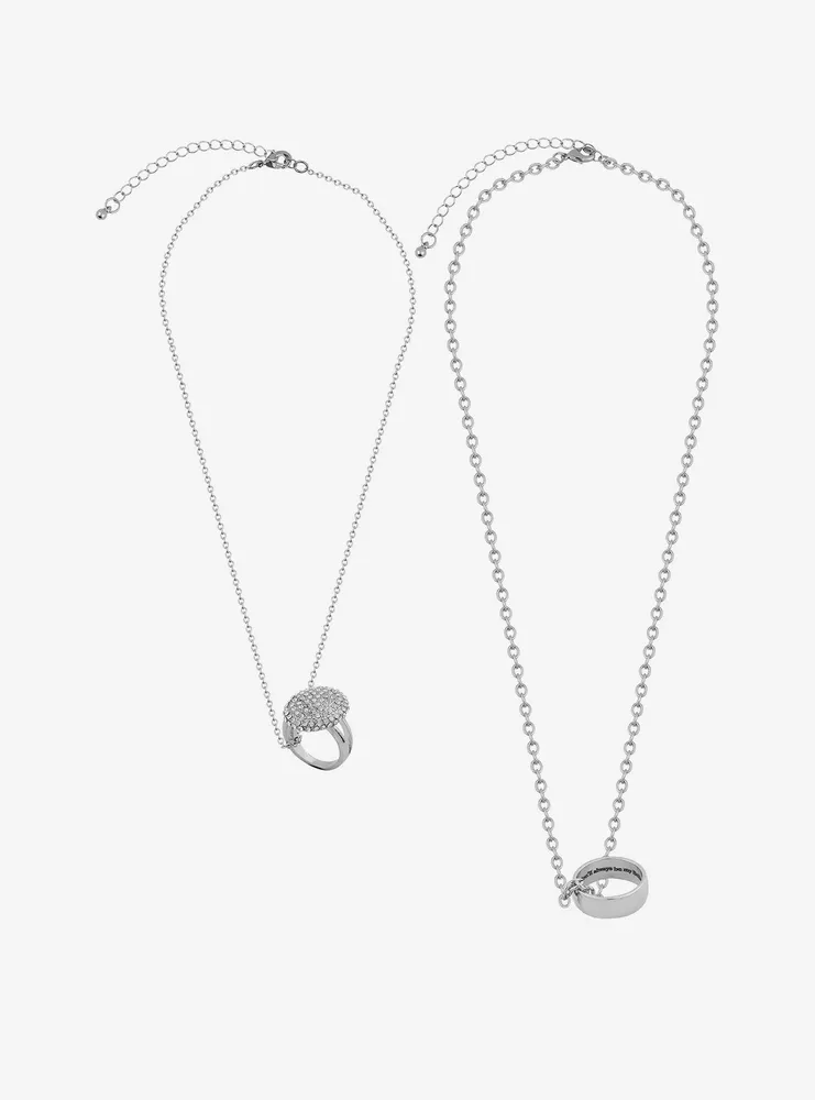 The Twilight Saga Wedding Rings Chain Necklace Set