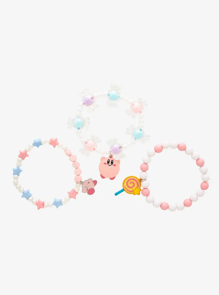 Kirby Candy Beaded Bracelet Set