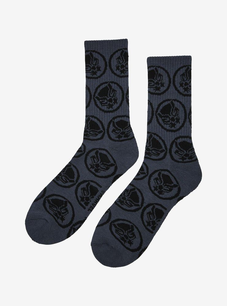 Marvel Black Panther Allover Print Crew Socks - BoxLunch Exclusive