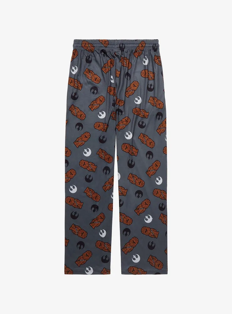 Star Wars Chewbacca & Rebel Logo Allover Print Sleep Pants - BoxLunch Exclusive