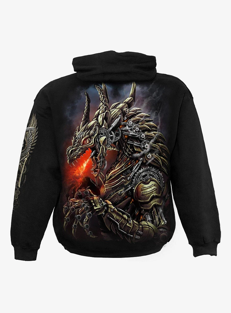 Dragon Cogs Black Hoodie