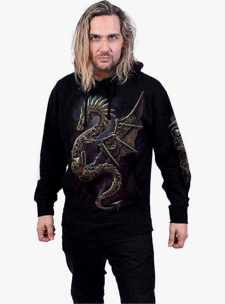 Dragon Cogs Black Hoodie