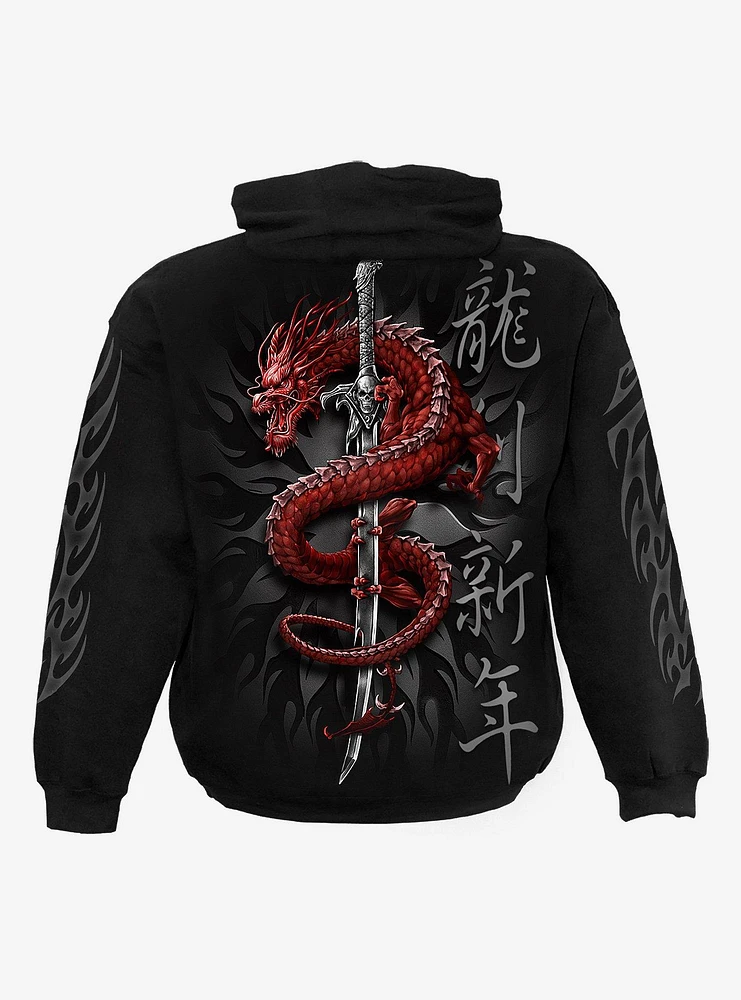 Mystical Dragon Black Hoodie